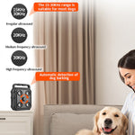 AI Intelligent Recognition Ultrasonic Bark Stopper Portable Dog Training Device Repellent, Black