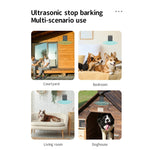 AI Intelligent Recognition Ultrasonic Bark Stopper Portable Dog Training Device Repellent, Black