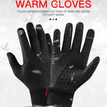 Kyncilor Waterproof Cycling Warm Gloves Two-finger Touch Screen Ultra-soft Velvet Outdoor Gloves, M, L, XL
