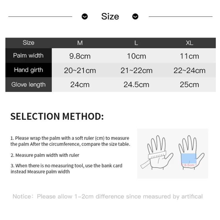 Kyncilor Waterproof Cycling Warm Gloves Two-finger Touch Screen Ultra-soft Velvet Outdoor Gloves, M, L, XL