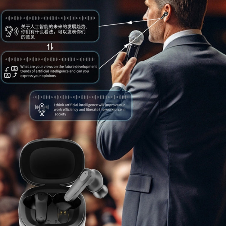 A98 AI Intelligent Translation Wireless Physical Noise Cancellation Bluetooth Earphones