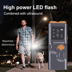Ultrasonic Dual Head Dog Repeller Bark Stopper With High Power LED Flash Light, P7