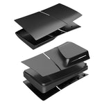 Coque de remplacement amovible pour PS5 Slim, disponible en noir (édition disque), blanc (édition disque), gris (édition disque) et gris (édition numérique).