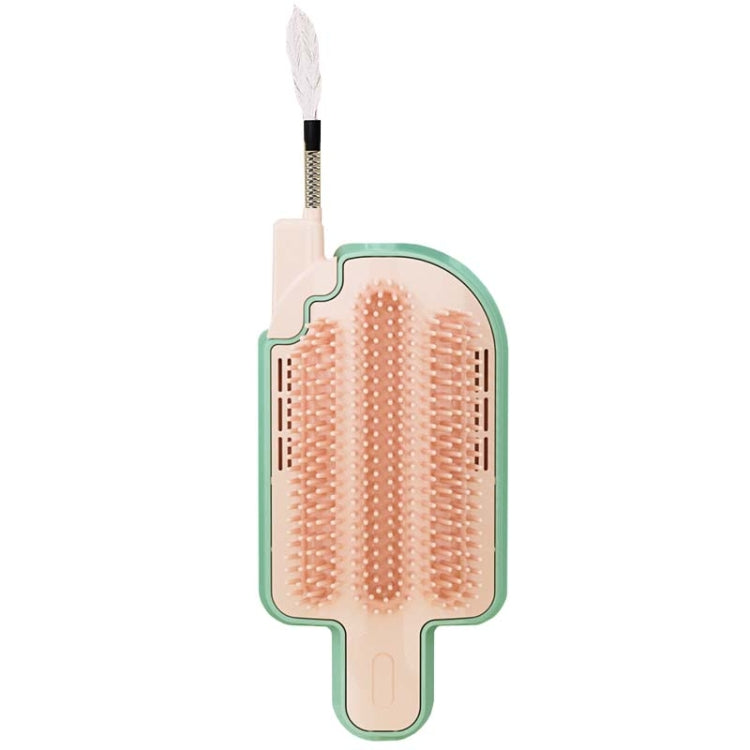 Cats Corner Self-Exciting Ice-Cream Scrubber Pet Massage Brush Toy, Simple Model, Feather Model, Peppermint Ball Model