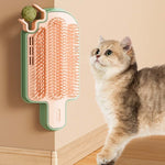 Cats Corner Self-Exciting Ice-Cream Scrubber Pet Massage Brush Toy, Simple Model, Feather Model, Peppermint Ball Model