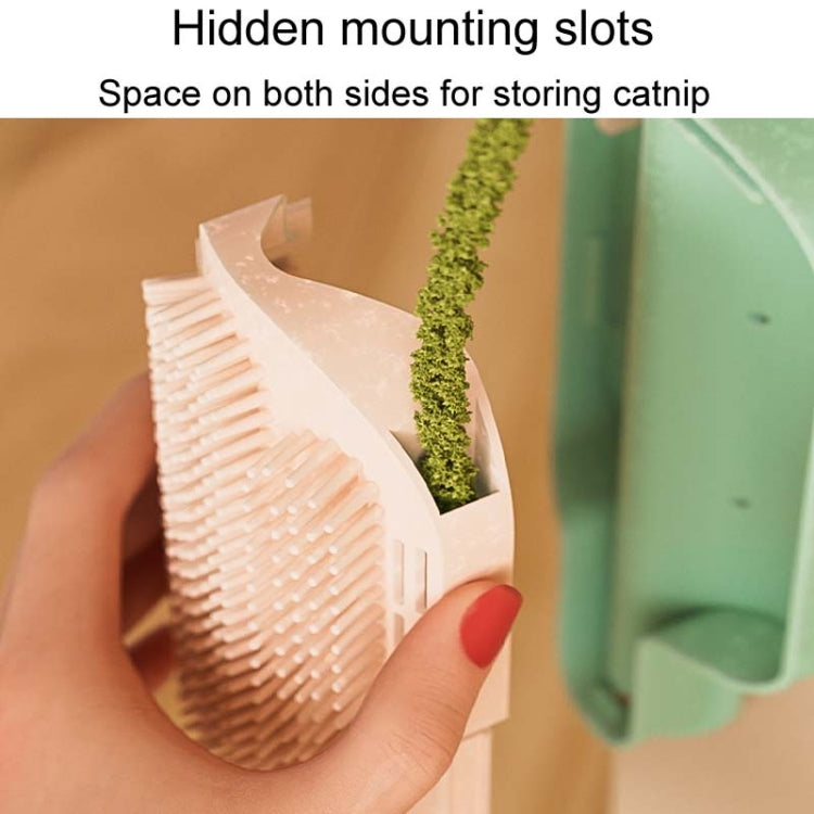 Cats Corner Self-Exciting Ice-Cream Scrubber Pet Massage Brush Toy, Simple Model, Feather Model, Peppermint Ball Model