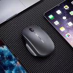 Inphic M1 2nd Generation Wireless Mice Rechargeable Mute Business Office Home Laptop Mouse, 2.4G Black, 2.4G White, 2.4G Silver, Tri-mode Black, Tri-mode White