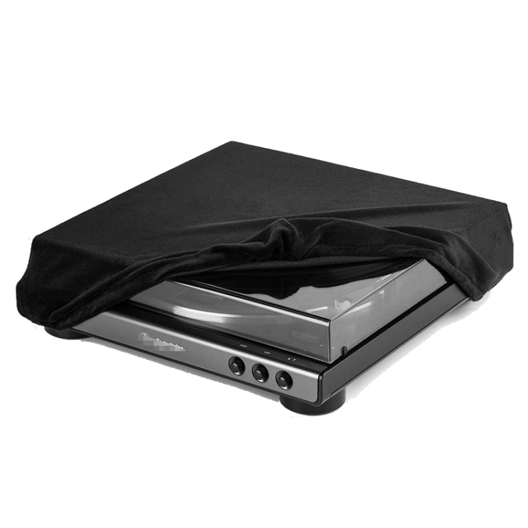 For Audio-Technica AT-LP60XBT Flannel Dust Cover Vinyl Record Player Elastic Band Case, Dust Cover