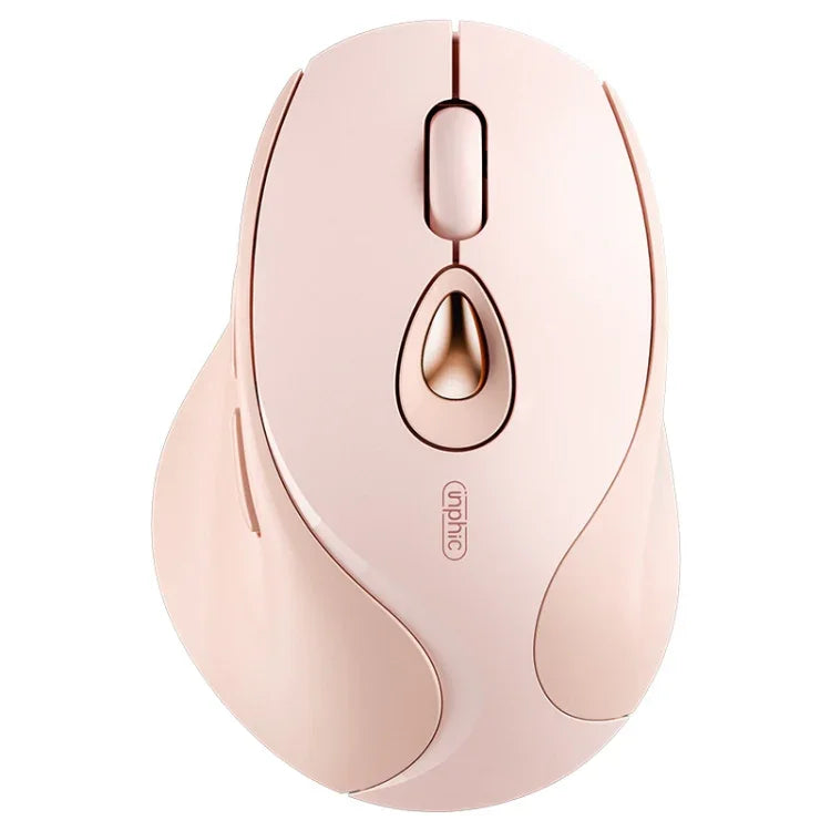 Inphic DR801 2.4G+Bluetooth 5.0/4.0 Wireless Mouse USB Tri-Mode Mute Rechargeable Girls Office Home Gaming Mouse