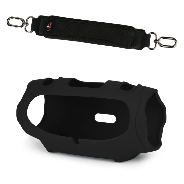 For JBL Xtreme 4 Speaker Silicone Case with Decompression Carrying Strap Portable Protective Shell, With Handle Black, With Handle Blue, With Handle Green