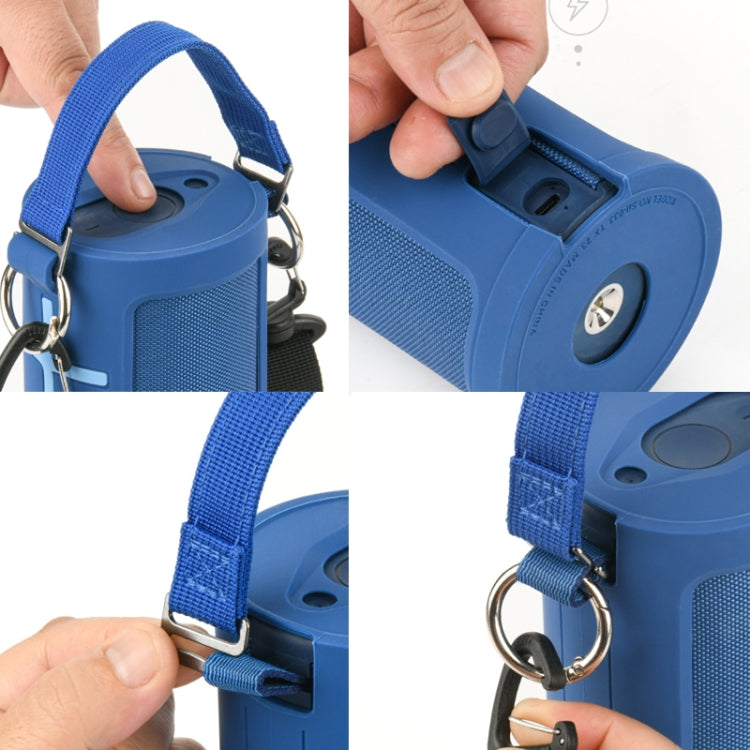 For Ultimate Ears MEGABOOM 3 Speaker Silicone Case with Detachable Shoulder Strap