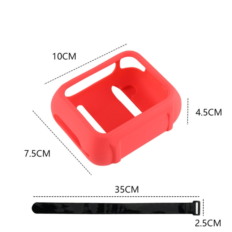 For JBL Go 4 Speaker Silicone Cover With Fixing Strap for Bike Golf Cart