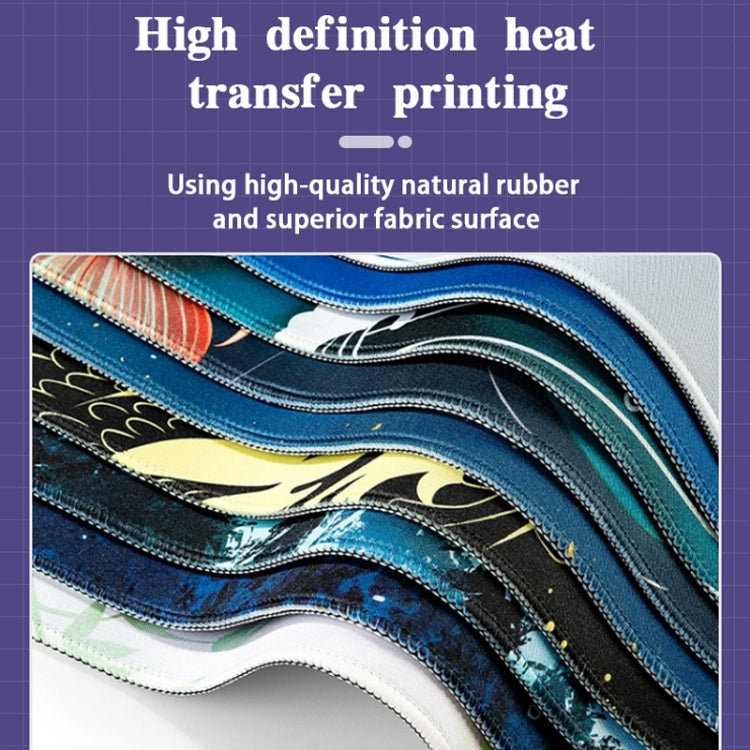 Big Wave Gaming Mouse Pad Non-Slip Rubber Desk Mat, 300x600x2mm, 300x700x3mm, 300x800x2mm, 300x800x3mm, 400x900x2mm, 400x900x3mm