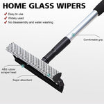 2-In-1 Household Double-Sided Glass Wiper Car Washing Cleaning Tool, Telescopic White, Telescopic Black, Telescopic Yellow, Straight White, Straight Yellow, Straight Black