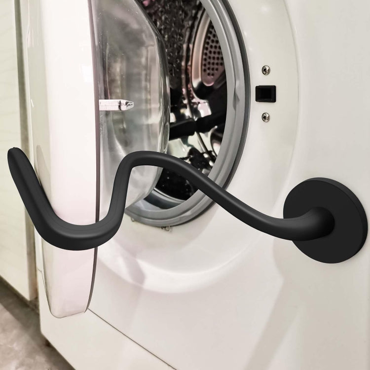 Universal Flexible Magnetic Washing Machine Door Stopper Front Load Washer Door Prop, 43mm Black, 43mm White, 66mm Black, 66mm White