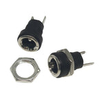 30 قطعة مقبس طاقة أنثى DC لمعدات إلكترونية مع صمولة، DC5.5x2.1MM، نحاس كامل DC5.5x2.1MM، DC5.5x2.5MM، DC3.5x1.3MM