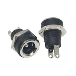 30 قطعة مقبس طاقة أنثى DC لمعدات إلكترونية مع صمولة، DC5.5x2.1MM، نحاس كامل DC5.5x2.1MM، DC5.5x2.5MM، DC3.5x1.3MM