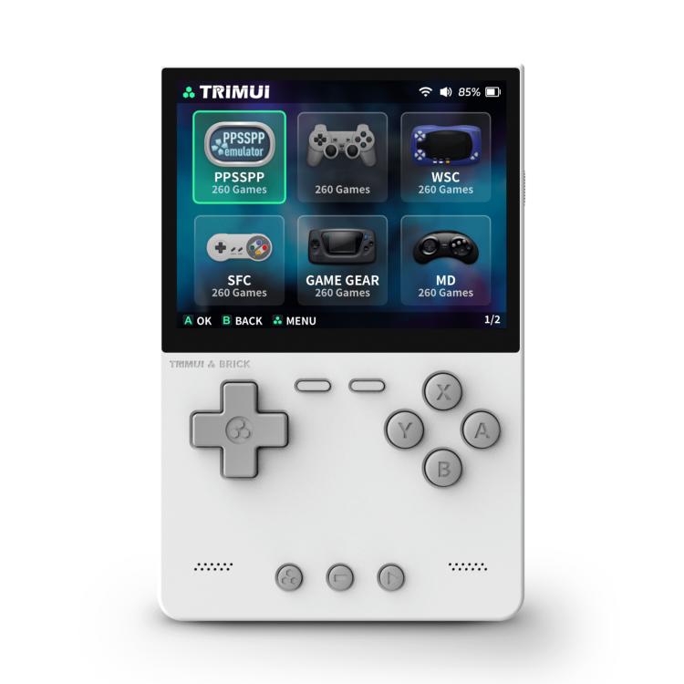 Console de poche portable TRIMUI BRICK, open source, sans fil Bluetooth, HD, rétro arcade, sans carte mémoire, 64 Go, 128 Go, 256 Go