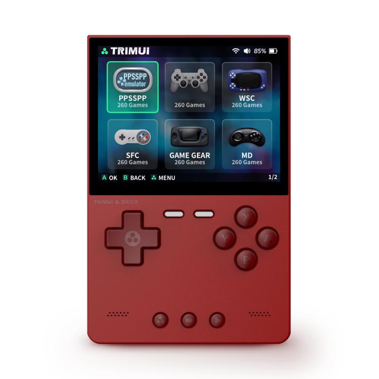 Console de poche portable TRIMUI BRICK, open source, sans fil Bluetooth, HD, rétro arcade, sans carte mémoire, 64 Go, 128 Go, 256 Go