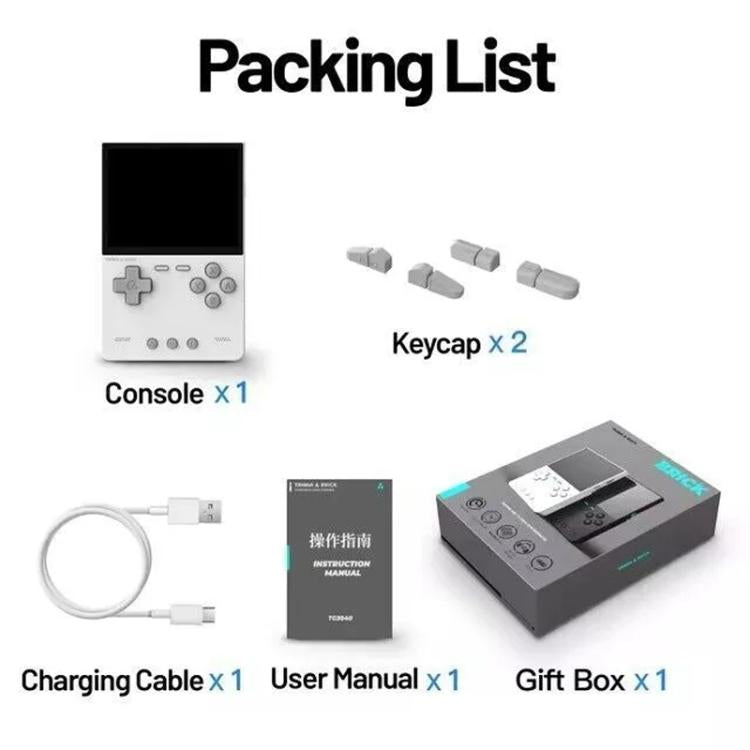 Console de poche portable TRIMUI BRICK, open source, sans fil Bluetooth, HD, rétro arcade, sans carte mémoire, 64 Go, 128 Go, 256 Go