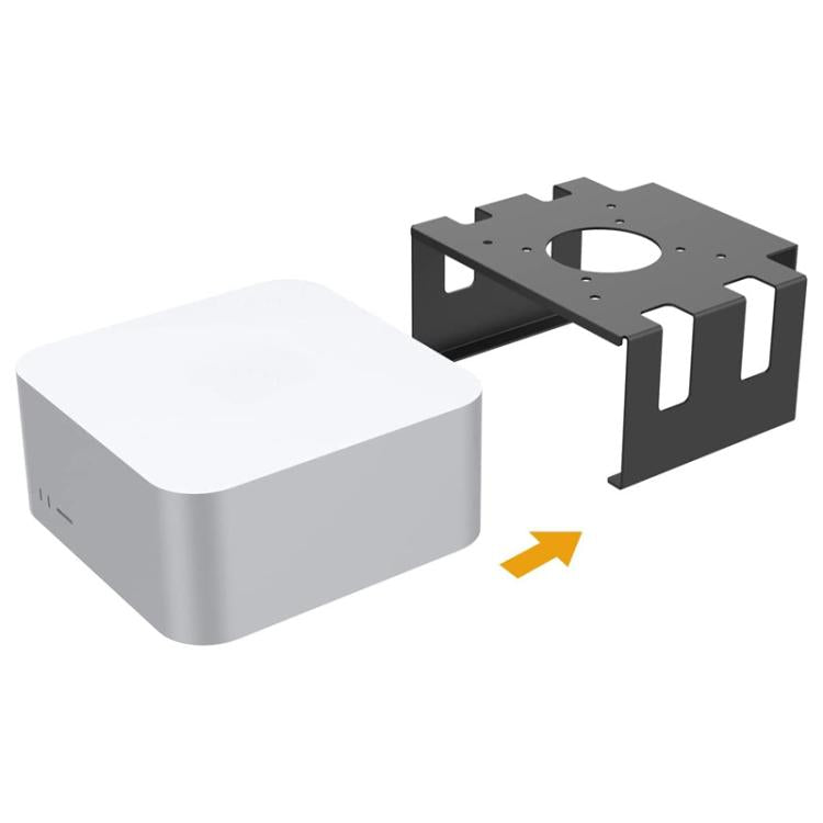 For Mac Studio Under Desk Metal Bracket Cooling Storage Wall Mount Stand