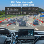 4K+1080P Driving Recorder Dual Front & Rear Recording WIFI Reversing Images