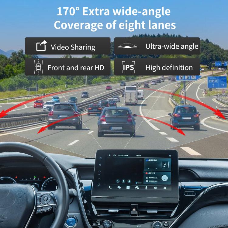 4K+1080P Driving Recorder Dual Front & Rear Recording WIFI Reversing Images