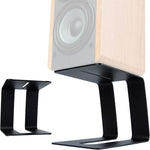 Metal Desktop Speaker Stand Vibration Damping Tilted Studio Monitor Speaker Bracket, ESL-004 Black