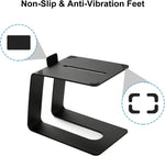 Metal Desktop Speaker Stand Vibration Damping Tilted Studio Monitor Speaker Bracket, ESL-004 Black
