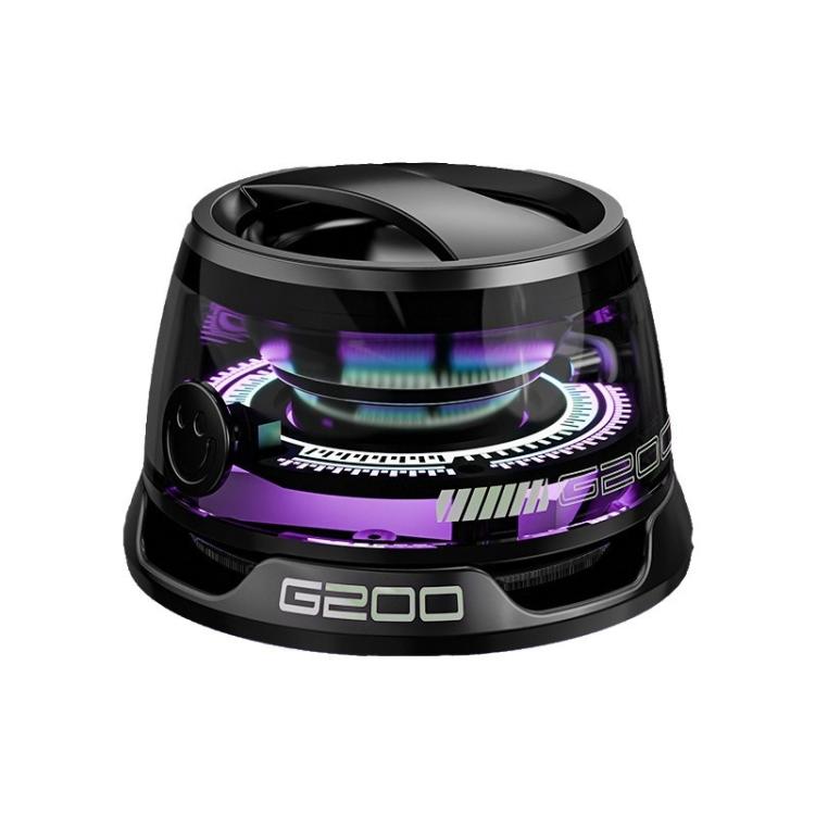 G200 Magnetic Bluetooth TWS Mini Speaker Subwoofer With Colorful Atmosphere Light, G200
