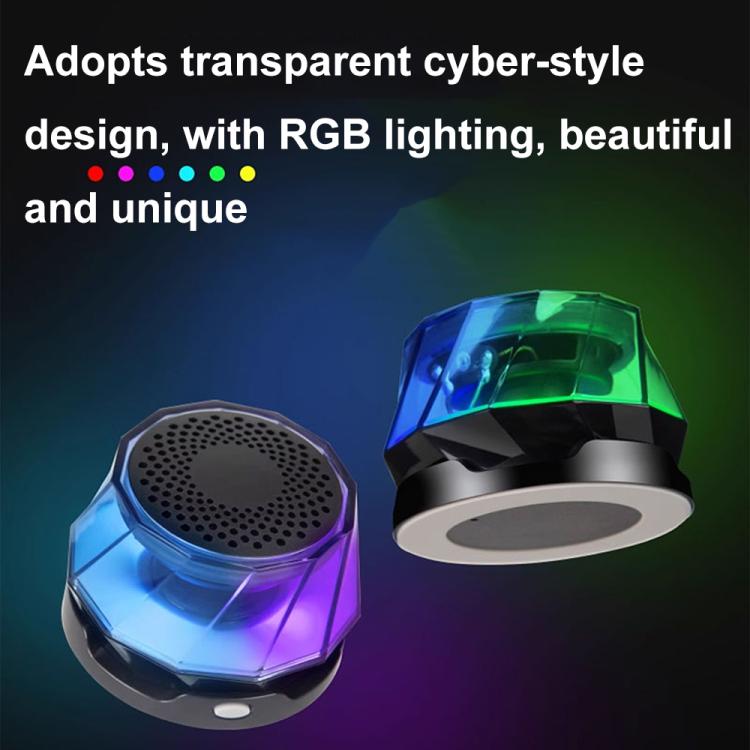 RK-C250 Portable RGB Atmosphere Light Magnetic Bluetooth Speaker with Wireless Charging Function, RK-C250