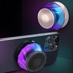 RK-C250 Portable RGB Atmosphere Light Magnetic Bluetooth Speaker with Wireless Charging Function, RK-C250