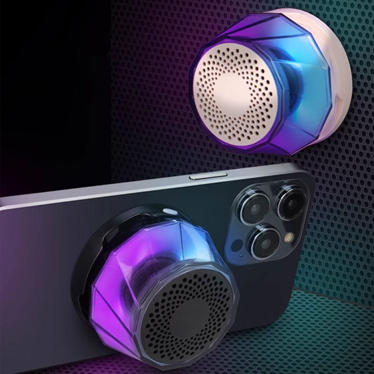 RK-C250 Portable RGB Atmosphere Light Magnetic Bluetooth Speaker with Wireless Charging Function, RK-C250