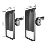 Bicycle Holder Waterproof Pouch Bag Bike Motorcycle Handlebar Mirror Phone Stand Mount, L, XL