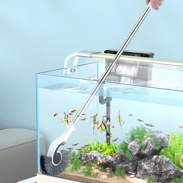 Fish Tank Brush Long Handle Cleaning Algae Removal Tool Inner Wall Cleaning Fish Tank Brush, 95cm, 125cm, 157cm