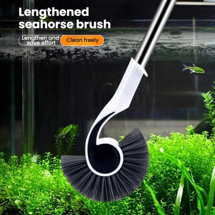 Fish Tank Brush Long Handle Cleaning Algae Removal Tool Inner Wall Cleaning Fish Tank Brush, 95cm, 125cm, 157cm