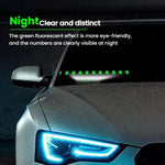 Car Temporary Parking License Plate Luminous Hidden Parking Phone Number Plate