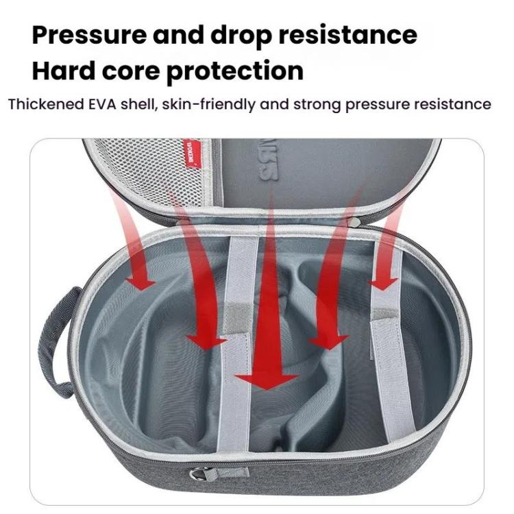 For PlayStation VR2 Portable Protective Storage Bag, Handbag Dark Gray, Handbag Black, Shoulder Strap Dark Gray, Shoulder Strap Black