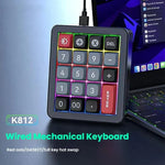 MKESPN K812 GASKET Aluminum Alloy RGB Hot-Swap Customized Wired Mini Mechanical Gaming Keyboard