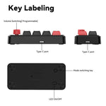 MKESPN 8-Key Wired Hot-Swappable Macro Definition Gaming Mechanical Keyboard With Knob, MKESPN K815A (Black)