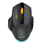 MKESPN W601 Silent Wireless Tri-mode Macro Gaming Mouse Carbon Fiber 12800DPI Bluetooth Mouse