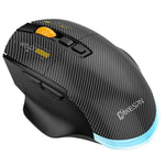 MKESPN W601 Silent Wireless Tri-mode Macro Gaming Mouse Carbon Fiber 12800DPI Bluetooth Mouse