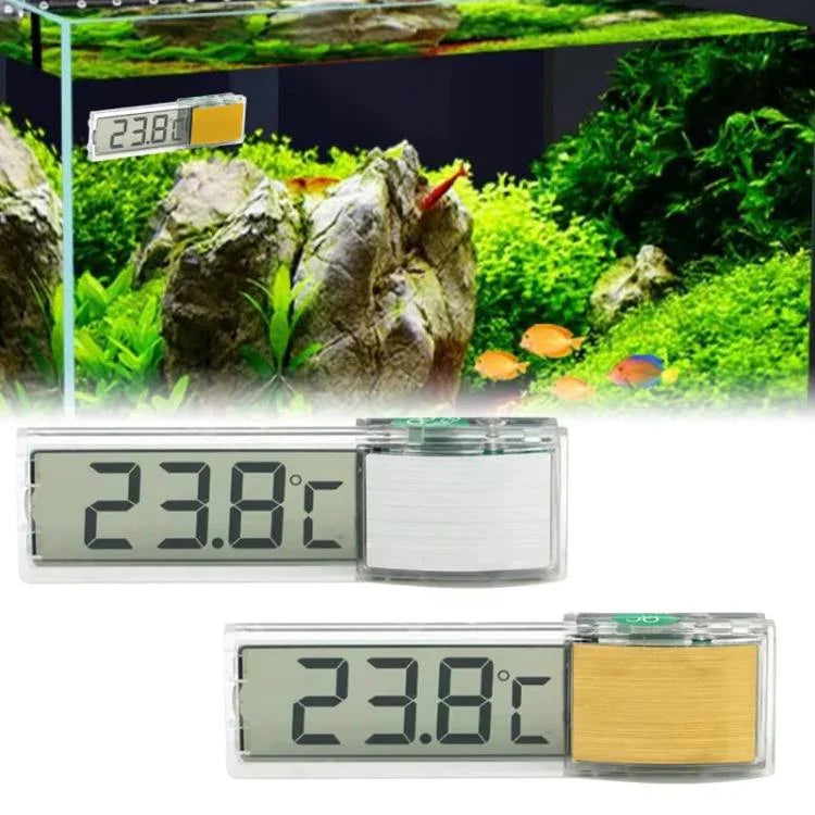 LK-50 Digital Wireless Aquarium Thermometer External LCD Transparent Electronic Water Temperature Meter