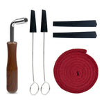Kit d'outils d'accordage pour piano, butée d'accordage, clé, accessoires pour instruments de musique, noir 8 pièces/kit, bleu 8 pièces/kit, noir 6 pièces/kit, bleu 6 pièces/kit