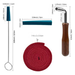 Kit d'outils d'accordage pour piano, butée d'accordage, clé, accessoires pour instruments de musique, noir 8 pièces/kit, bleu 8 pièces/kit, noir 6 pièces/kit, bleu 6 pièces/kit
