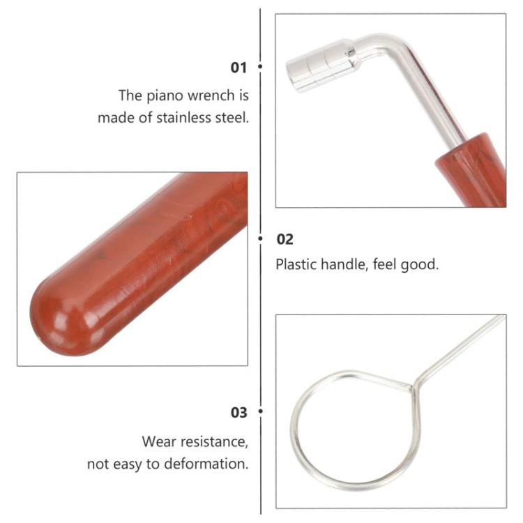 Kit d'outils d'accordage pour piano, butée d'accordage, clé, accessoires pour instruments de musique, noir 8 pièces/kit, bleu 8 pièces/kit, noir 6 pièces/kit, bleu 6 pièces/kit