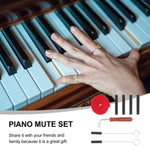 Kit d'outils d'accordage pour piano, butée d'accordage, clé, accessoires pour instruments de musique, noir 8 pièces/kit, bleu 8 pièces/kit, noir 6 pièces/kit, bleu 6 pièces/kit
