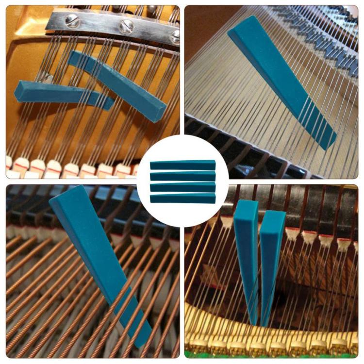 Kit d'outils d'accordage pour piano, butée d'accordage, clé, accessoires pour instruments de musique, noir 8 pièces/kit, bleu 8 pièces/kit, noir 6 pièces/kit, bleu 6 pièces/kit