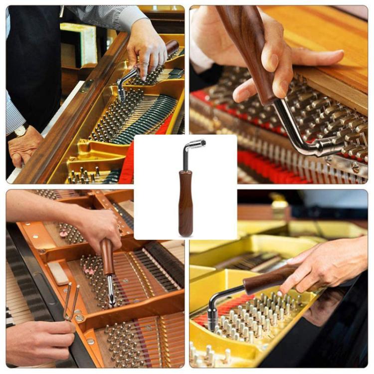 Kit d'outils d'accordage pour piano, butée d'accordage, clé, accessoires pour instruments de musique, noir 8 pièces/kit, bleu 8 pièces/kit, noir 6 pièces/kit, bleu 6 pièces/kit