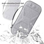 Sacoche de rangement pour console Nintendo Switch 2 en tissu EVA, motif X gris, motif X noir